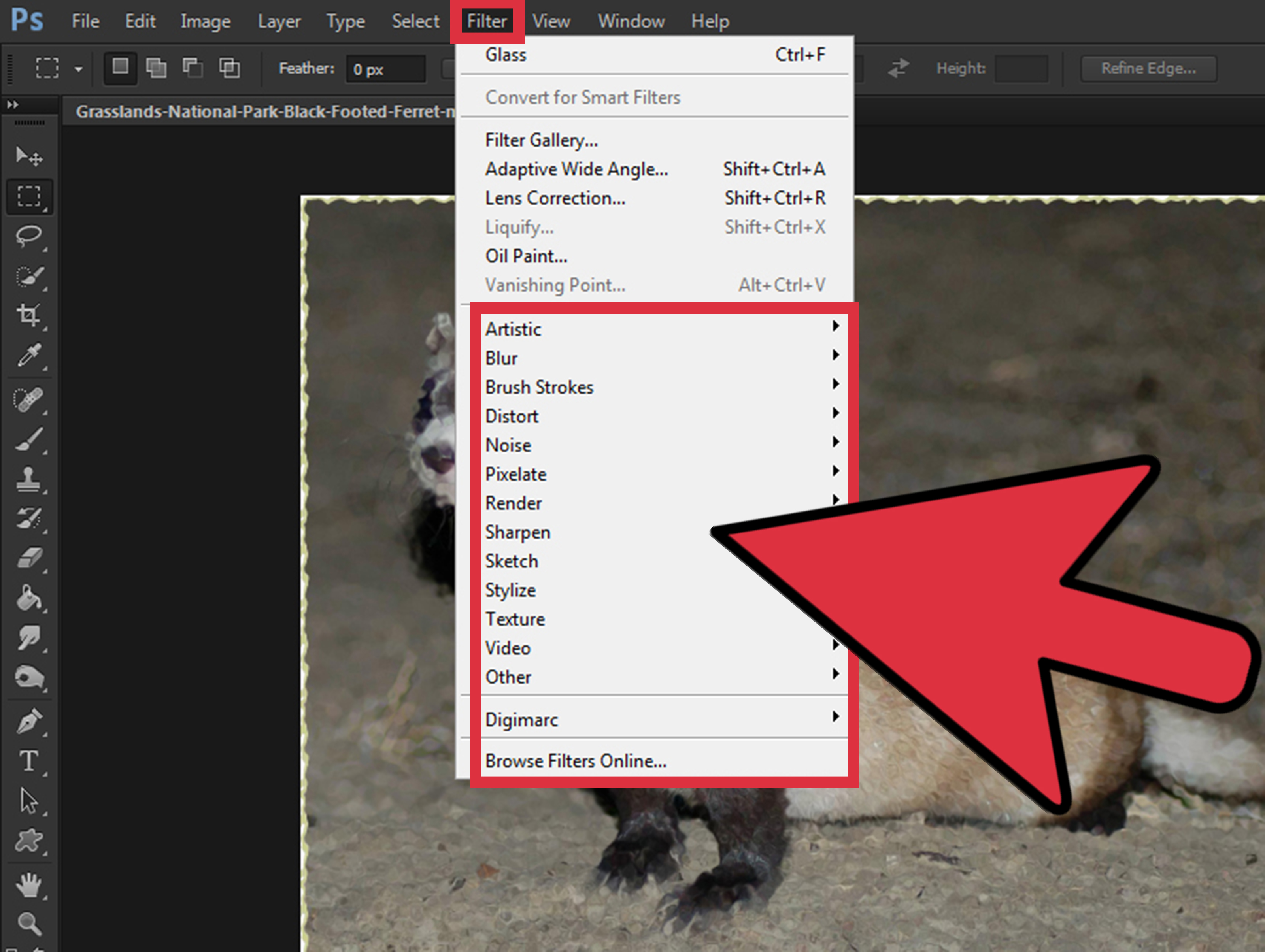 filters in photoshop